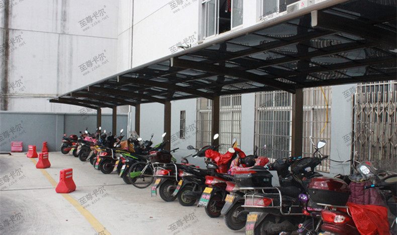 室外自行車棚材質都有哪些？選什么材質的自行車棚性價比高？