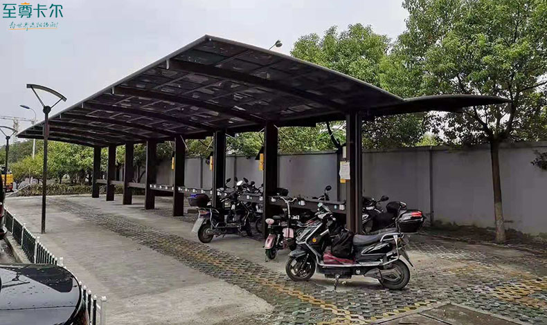 電動車充電車棚？充電自行車陽光棚圖片大全？